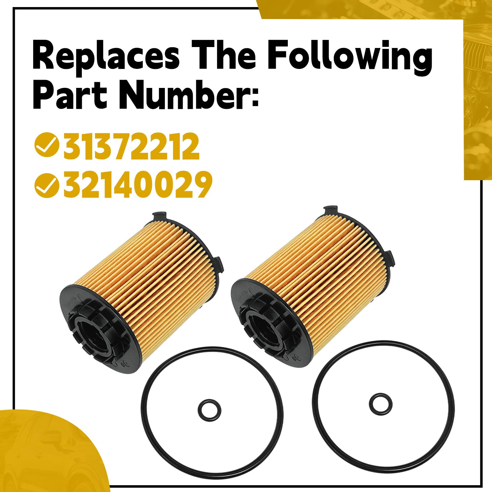 Amazon.com: Oil Filters Replace 31372212 32140029 Compatible with